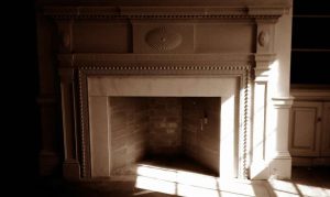 200 yr old house Rumford fireplace build 2011