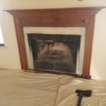 existing fireplace
